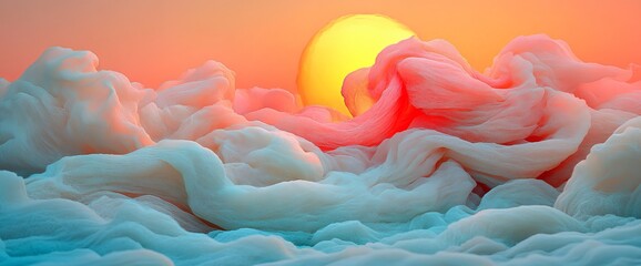 Poster - Shimmering light reflections are present on the silver metallic gradient background