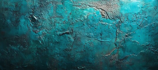Poster - A turquoise and green gradient background that includes a light leak and grainy texture is perfectly versatile for use in any project