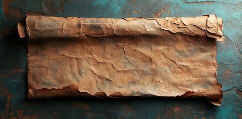 Poster - This design features a black background with blank and stained parchment paper, providing a generous amount of space for various creative endeavors