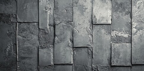 Poster - The texture of this background is a dark gray grunge metallic with scratches, rust stains, and vertical lines