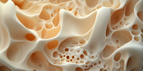 Fototapete - Soft beige watercolor with a vein-like pattern reminiscent of marble creates a sophisticated and elegant textural design