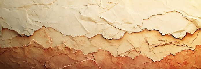 Poster - A vintage design project's perfect complement is this panoramic grunge background, which boasts brown watercolor splashes throughout