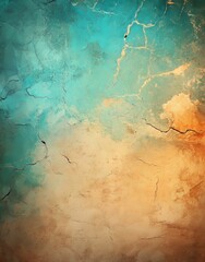 Poster - An abstract textured background with pastel green and blue tones is responsible for creating a soft and dreamy atmosphere