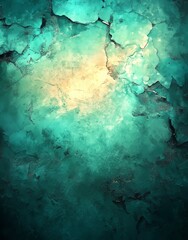 Fototapete - An abstract representation of nature and spring is depicted in this green painting, where the brushstrokes are intentionally visible