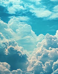 Poster - Blue and gray textures come together to create an abstract background design