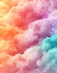 Poster - creating an abstract gradient is the result of a colorful watercolor background