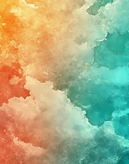Fototapete - Creating a dreamy and ethereal atmosphere is achieved through an abstract watercolor background