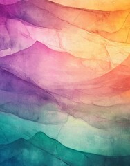 Poster - Vibrant flowing hues are a key element of this colorful abstract watercolor background