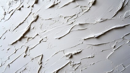 Poster - White decorative plaster with an interesting texture forms a visually appealing background