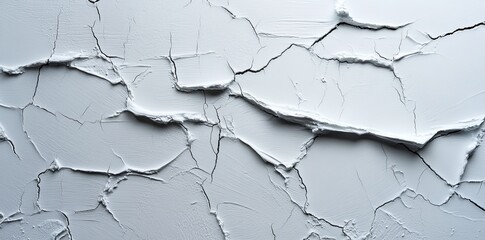 Poster - Light and shadow interact with a white textured surface to produce an abstract pattern