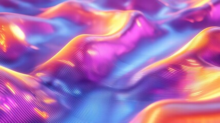 Poster - abstract liquid metal texture: a mesmerizing close-up of an iridescent, molten-like surface, exhibit