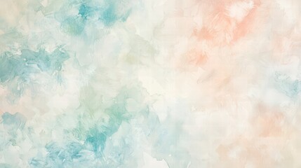 Poster - abstract dreamscape: a blended watercolor background evokes a serene, ethereal atmosphere, featuring