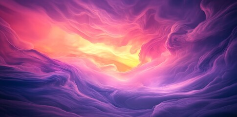 Fototapete - The use of a purple gradient background creates a soft and dreamy atmosphere, perfect for various applications such as digital art, presentations, or web design