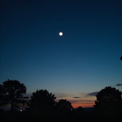 Wall Mural - moon in the sky
