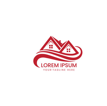 Real estate logo gradient minimalist design