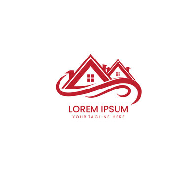 Real estate logo gradient minimalist design