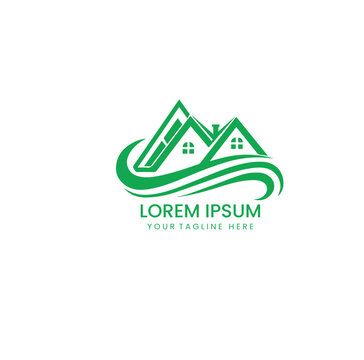 Real estate logo gradient minimalist design
