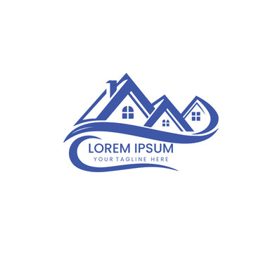 Real estate logo gradient minimalist design