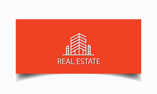 Real estate logo gradient minimalist design