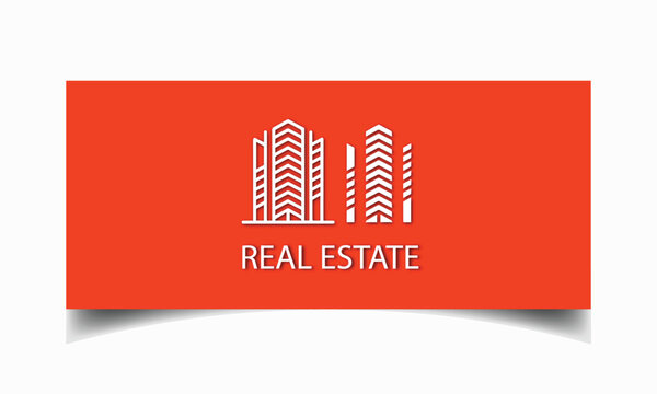 Real estate logo gradient minimalist design
