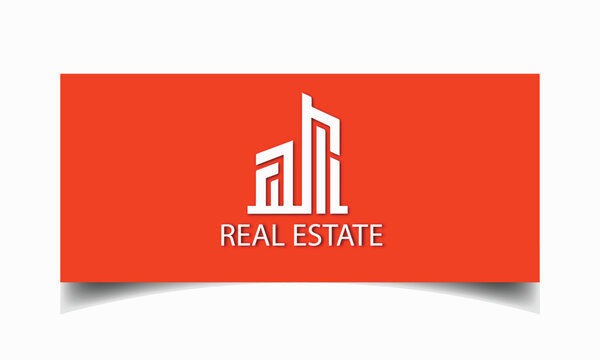 Real estate logo gradient minimalist design