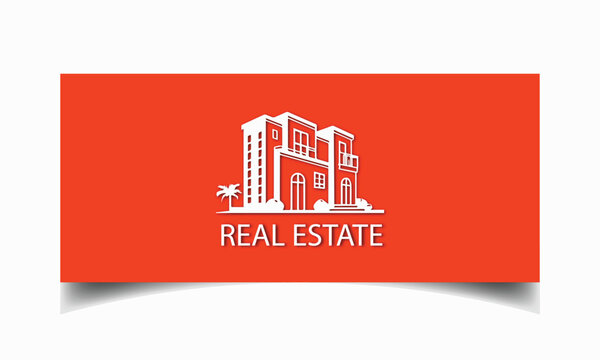 Real estate logo gradient minimalist design