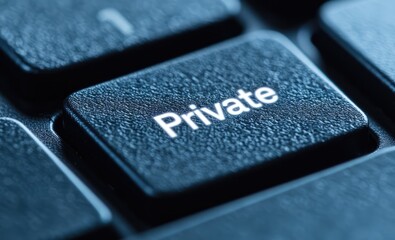 Poster - A close-up image of a keyboard key labeled 