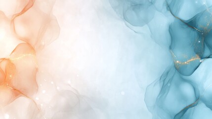 Wall Mural - Abstract fluid art, soft color blending, light and airy