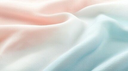Poster - Soft Pastel Gradient Fabric Transitioning from Cloudy to Sky Blue