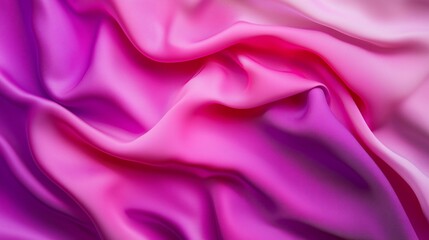 Poster - Luminous Orchid Fabric with Gradient of Vivid Fuchsia Hues Merging Softly