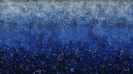 Poster - Celestial Night Gradient Transitioning into Deep Blue Tones