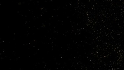 Wall Mural - looping 3d animation of golden dust particles drifting in the wind. can be used as a background or o