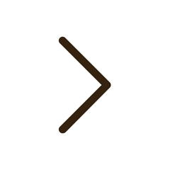 Poster - A Simple Brown Arrow Pointing Right, Symbolizing Forward Progress And Next Steps In A Minimalist Design With Clean Lines And Solid Color