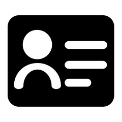 Poster - A Simple Black And White Profile Icon Representing A Persons Identity With Clean Lines And Minimal Detail
