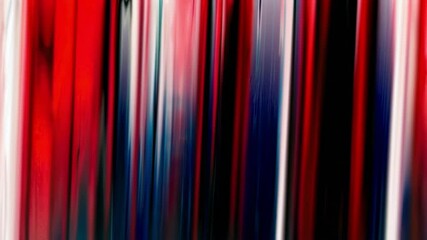 Poster - Abstract red, white, and blue vertical brushstrokes, vibrant energy concept