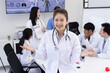 © SOMKID - Female doctor talking to her patient in meeting room at hospital, Healthcare and medical concept.