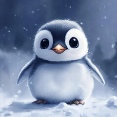 a cute penguin