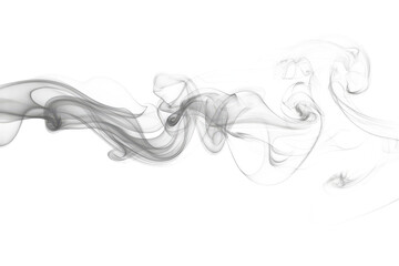 Poster - Mysterious white smoke isolate on white background 