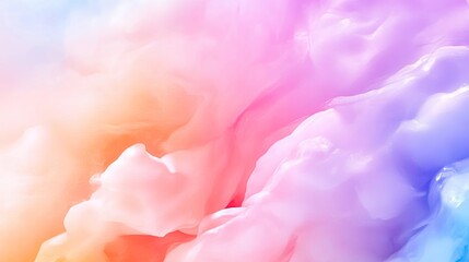 Poster - Abstract Soft Colorful Waves with Pink, Purple, and Blue Hues