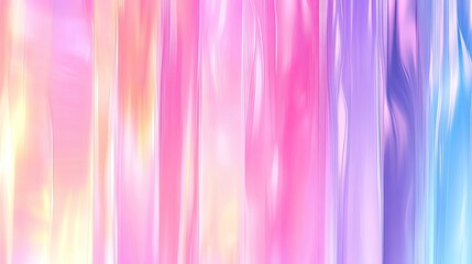 Poster - Soft Pastel Waves with Gentle Light and Colorful Gradients