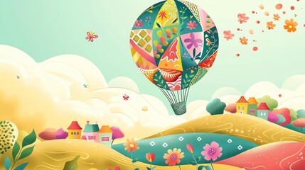 Poster - Abstract image of a paper crane in a soft pink and brown setting.