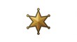 © Burak - Clean Geometric Five-Pointed Sheriff's Badge Illustration