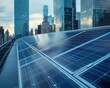 © Phata - Solar panels integrated into urban infrastructure to generate power for city buildings, Renewable Energy, Sustainable and efficient