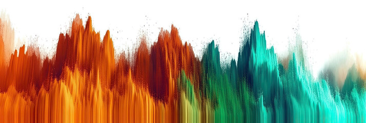 Poster - Dynamic Paint Splashes Create an Energetic Atmosphere With Vibrant Color Patterns