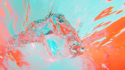 Poster - Ethereal Opalescent Film Surface, soft iridescent hues, gentle light diffusion, inviting ambiance, serene aesthetic, perfect for creative design and visual storytelling