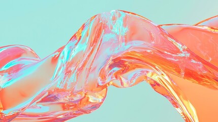 Poster - Ethereal Opalescent Film Surface, a soft, shimmering texture with a luminous quality, inviting creativity and imagination in artistic expressions and design projects.