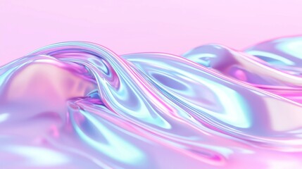 Poster - Glossy Chromatic Foil Backdrop, vibrant colors reflecting light, smooth surface offering a modern aesthetic, ideal for creative presentations and artistic displays