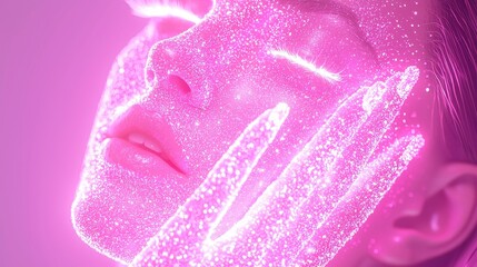 Poster - Surreal Neon Dreamscape, a vibrant world of glowing holographic colors illuminating an expansive void, creating an otherworldly atmosphere filled with imaginative potential.