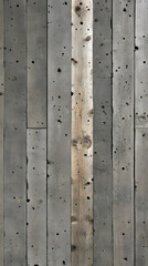 Poster - A textured concrete wall featuring vertical panels with visible imperfections and a natural light source illuminating the center