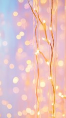 Aufkleber - Abstract Golden liquid flows on an iridescent surface, creating a mesmerizing visual with a sparkling bokeh effect background